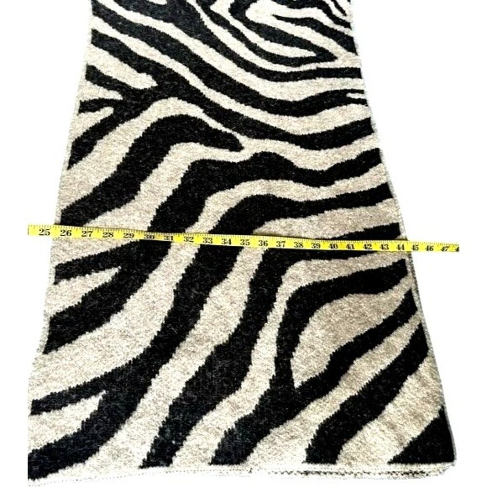Mara Hoffman Zebra Print Alpaca Wool Blend Open Front Kimono Cardigan O/S Made I - Picture 13 of 14